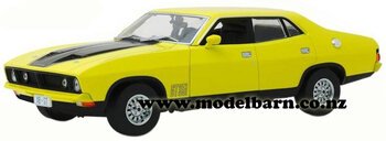 1/18 Ford XB Falcon GT Sedan (1974, yellow & black)-ford-Model Barn