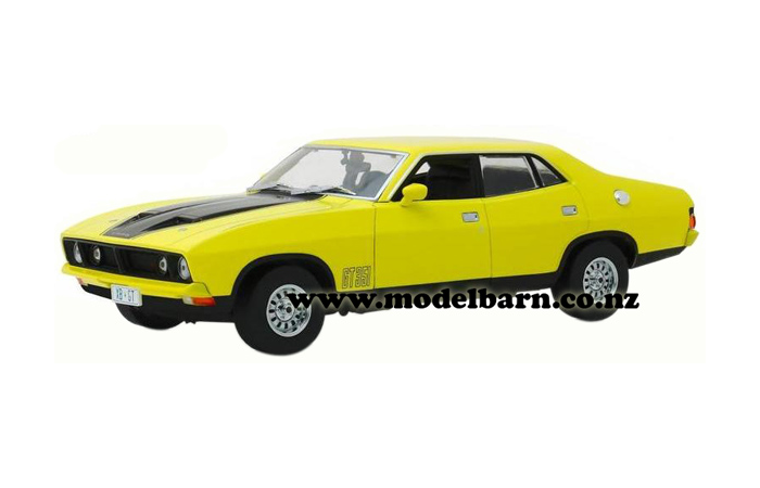 1/18 Ford XB Falcon GT Sedan (1974, yellow & black)