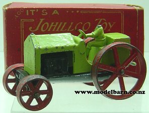 Johillco Tractor (79mm, turquoise, black & red, driver missing head)-other-collectable-toys-Model Barn