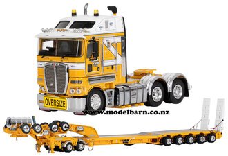 1/50 Kenworth K200 with Drake 2x8 Dolly & 5x8 Low Loader Combo "TJ Clark & Sons"-kenworth-Model Barn
