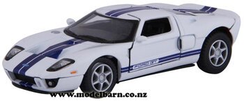 1/36 Ford GT (2006, white & blue)-ford-Model Barn