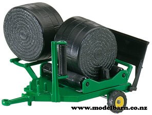 1/32 Round Bale Wrapper (green & black)-other-farm-equipment-Model Barn